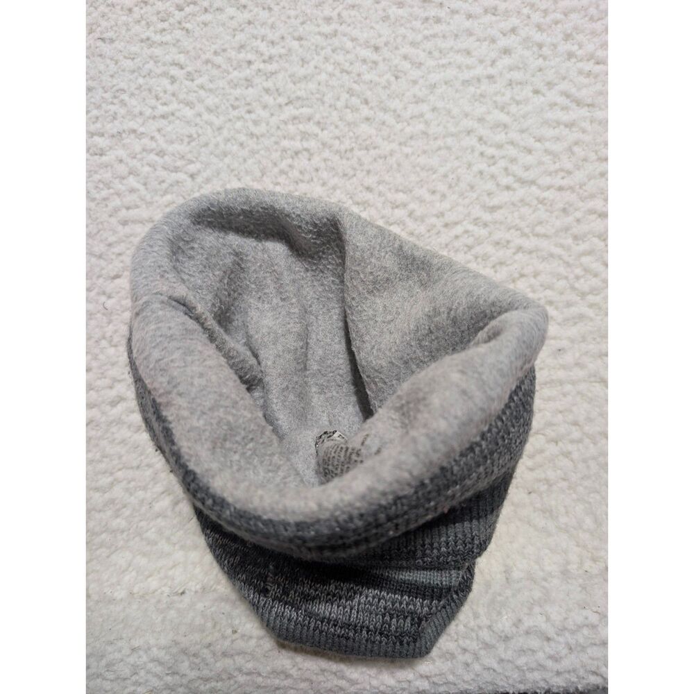 New Era Seattle Seahawks Pom Beanie Adult OSFM Gray Black Fleece Lined NFL - Picture 3 of 4